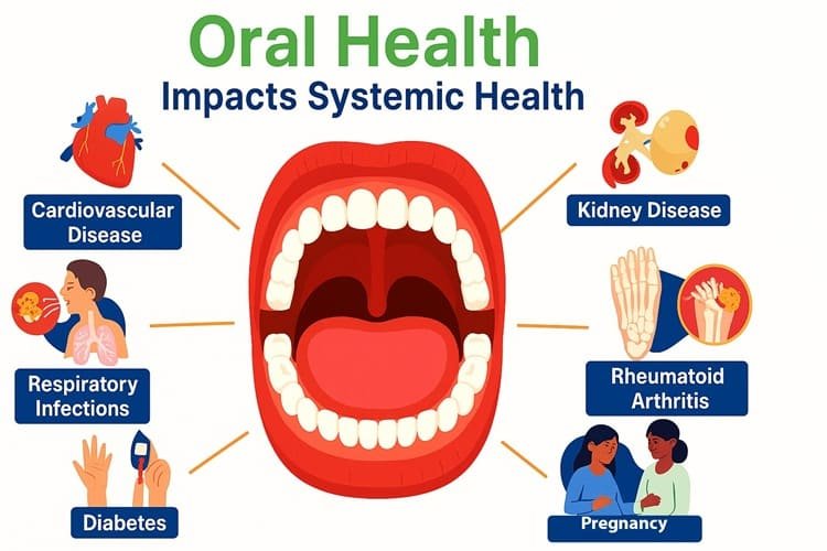 Dentist explaining brushing teeth mistakes and oral health tips to prevent gum problems.