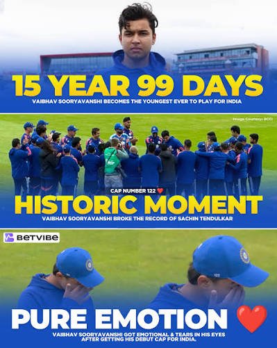 Youngest Indian cricketer Vaibhav Sooryavanshi future of Indian cricket.