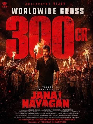 Jana Nayagan worldwide box office collection analysis showing India gross, overseas earnings and ₹300 crore milestone.
